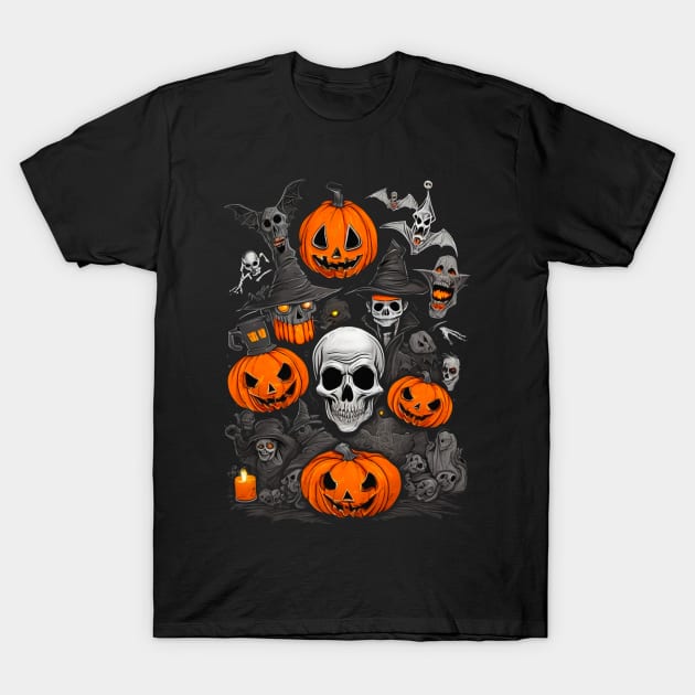 Halloween Night 2 T-Shirt by Unkn0wnable Arts